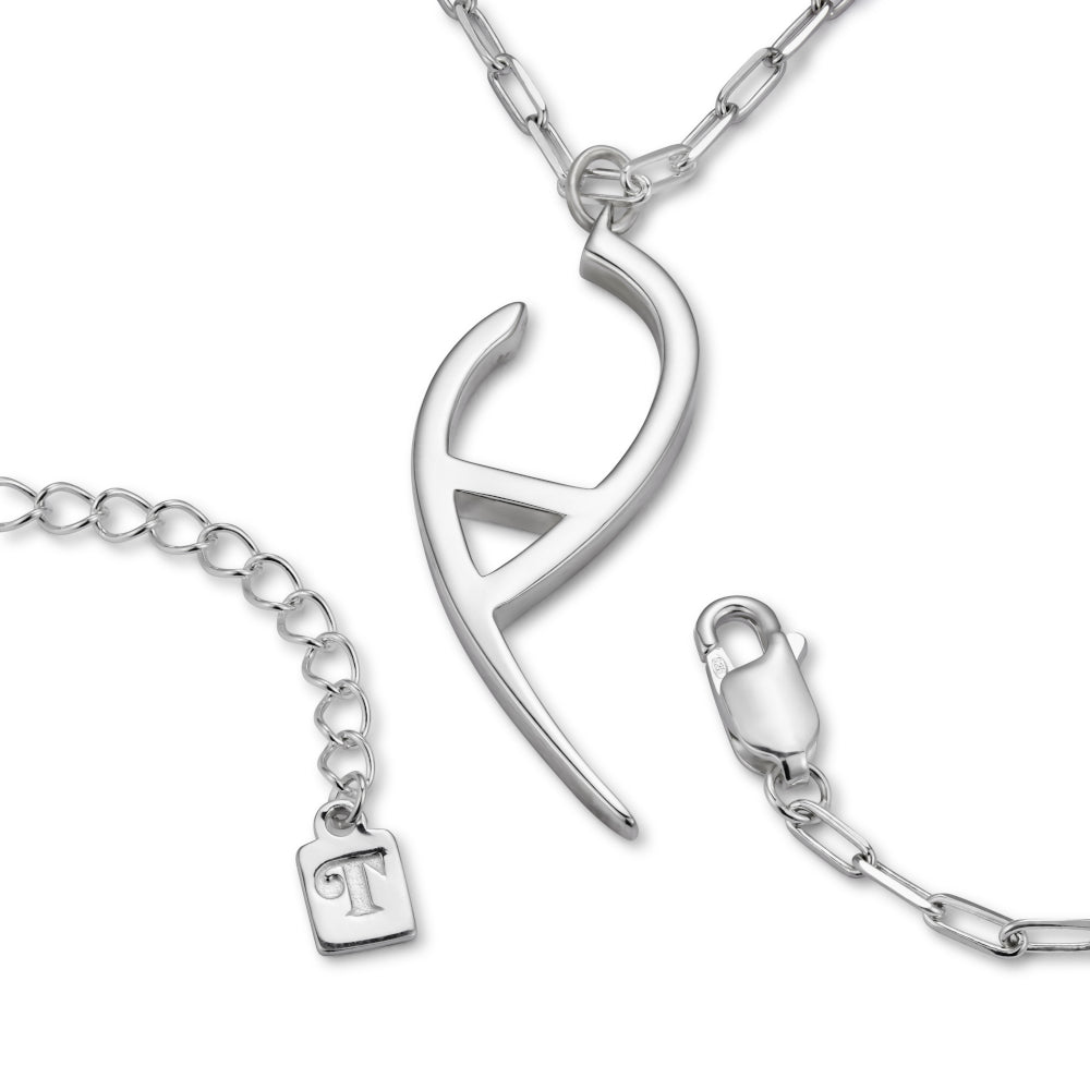 Flick Pendant Necklace - Sterling Silver