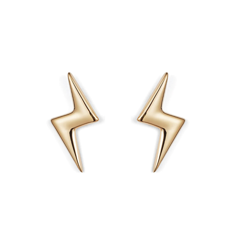 Mini Bubble Bolt Earrings - Gold Vermeil